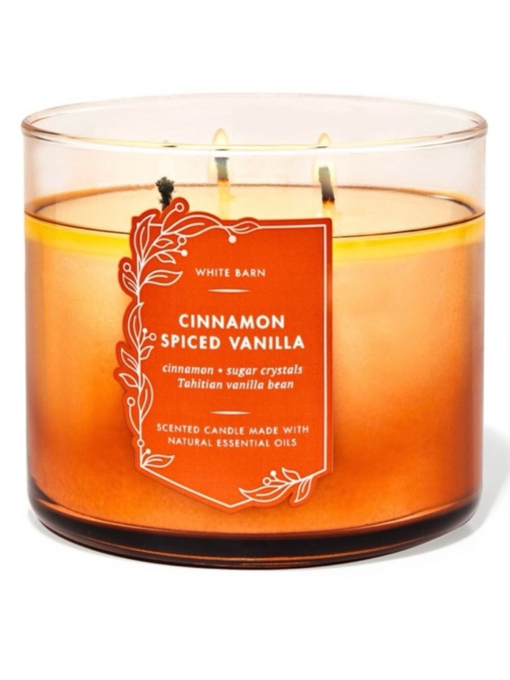 Bath & Body Works Cinnamon Spiced Vanilla 3 Wick Candle